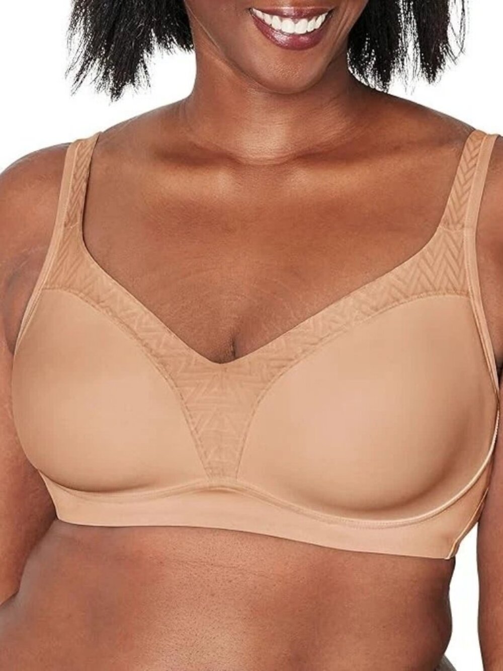 Playtex Women's 18 Hour Bounce Control Convertible Wireless Bra, Taupe, 42DDD
